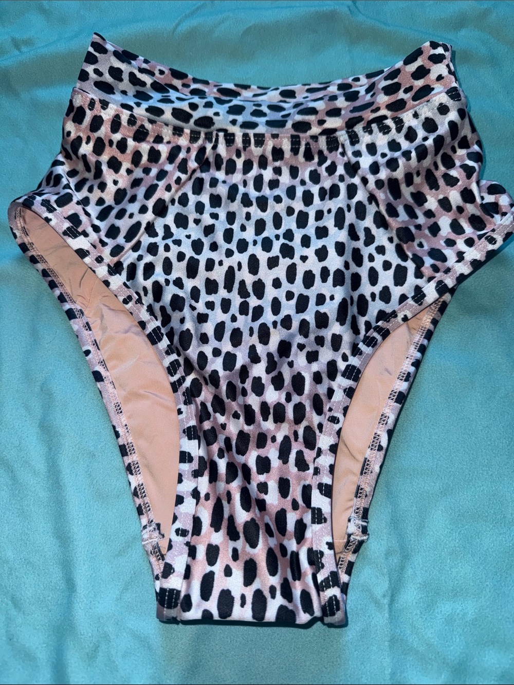SUBOO High-Waist Leopard Print Bikini Bottom - NWT